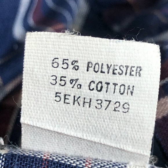 Wrangler Shirt Plaid Long Tails Purple Pearl Snaps Western - Picture 5 of 10